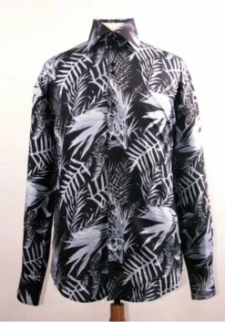 Daniel Ellissa Men's Fashion Dress Shirt - Tropical 9 Daniel Ellissa Men's Fashion Dress Shirt - Tropical -Empire Shop black white 1 1