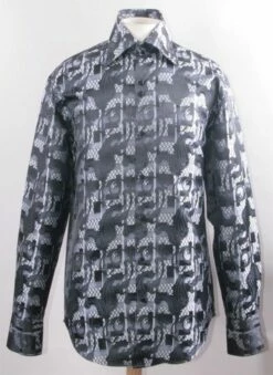 Daniel Ellissa Men's Fashion Dress Shirt - Paisley Checker