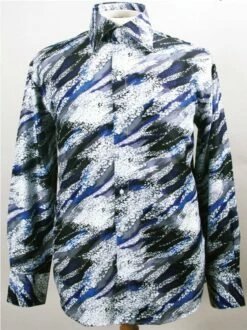 Daniel Ellissa Men's Fashion Dress Shirt - Painted Swirl Design 15 Daniel Ellissa Men's Fashion Dress Shirt - Painted Swirl Design -Empire Shop blue 20
