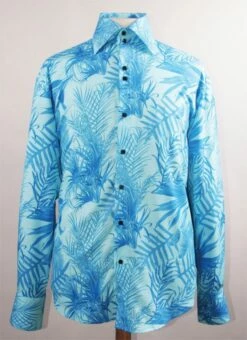Daniel Ellissa Men's Fashion Dress Shirt - Tropical 8 Daniel Ellissa Men's Fashion Dress Shirt - Tropical -Empire Shop blue 2 4