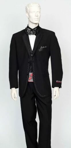 Zacchi Men's 3 Piece Fashion Suit - Solid Color