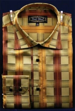 Daniel Ellissa Men's Fashion Dress Shirt - Basket Weave Pattern