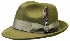 Bruno Capelo Men's Fedora Dress Hat - Blues Brother Style