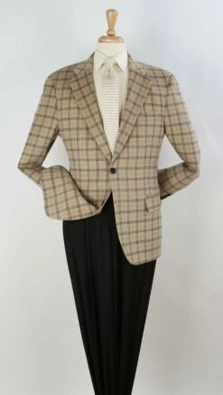 Apollo King Men's 100% Wool Sport Coat - Single Breasted -Empire Shop c1 22