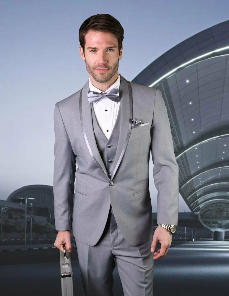 Statement Men's 4 Piece Suit - Tone On Tone Lining 5 Statement Men's 4 Piece Suit - Tone On Tone Lining - Image 3
