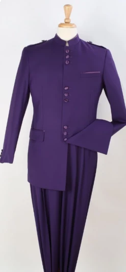 Apollo King Men's 2 Piece Nehru Style Outlet Suit - Mandarin Collar -Empire Shop capture 7 2