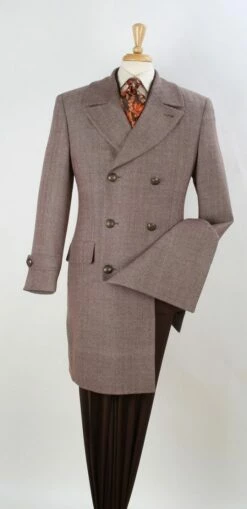 Apollo King Men's 3/4 Length Top Coat - Notch Lapel 13 Apollo King Men's 3/4 Length Top Coat - Notch Lapel -Empire Shop cb1coat 1 8