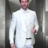 Statement Men's 3 Piece Fashion Tuxedo - Elegant Two Tone -Empire Shop delano 6 off white