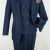 Royal Diamond Men's 3pc Denim Fashion Suit - 6 Button Vest -Empire Shop den10 23