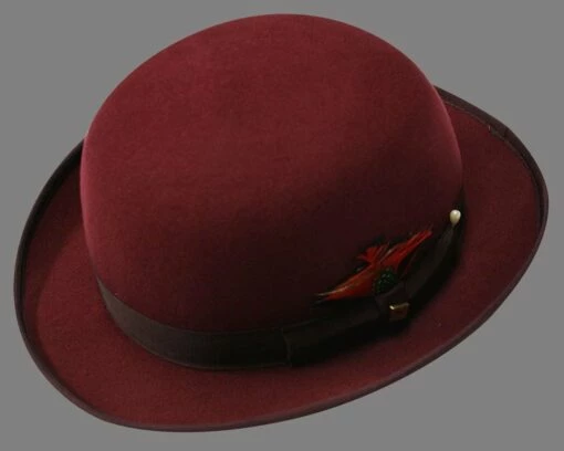 Statement Men's Wool Hat - Derby -Empire Shop derby burgundy