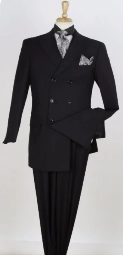 Apollo King Men's 3pc 100% Wool Outlet Double Breasted Suit - Fashion Design -Empire Shop dhblk 3 2 4