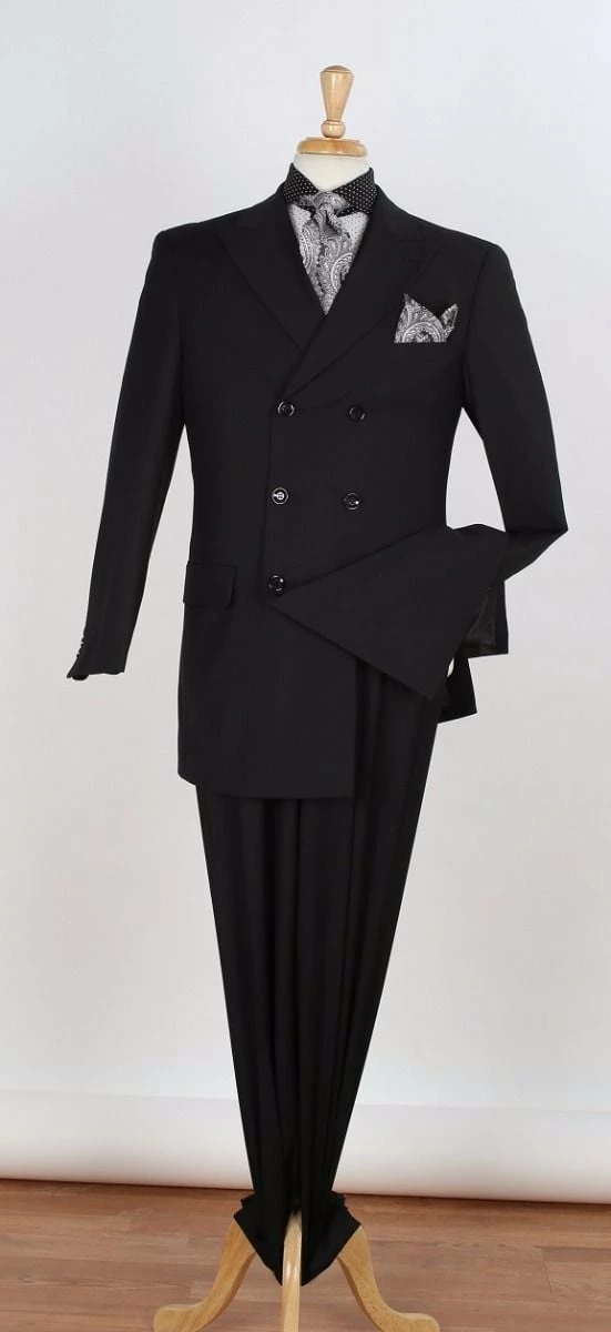 Apollo King Men's 2pc Double Breasted Suit - Wide Peak Lapel 3 Apollo King Men's 2pc Double Breasted Suit - Wide Peak Lapel