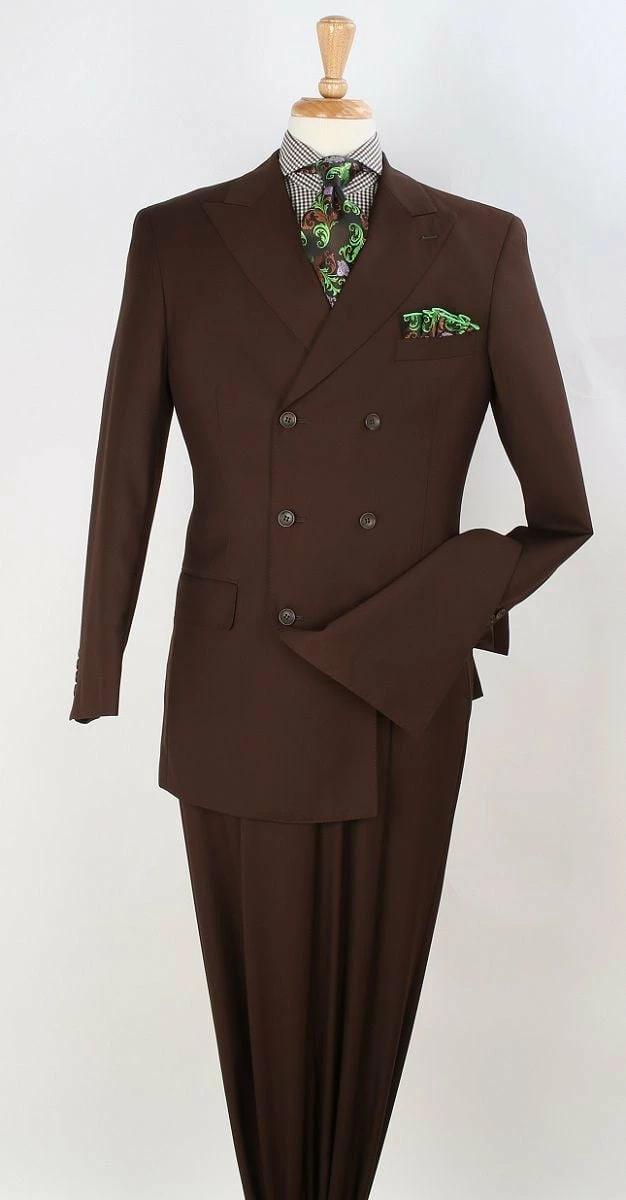 Apollo King Men's 2pc Double Breasted Suit - Wide Peak Lapel 5 Apollo King Men's 2pc Double Breasted Suit - Wide Peak Lapel - Image 3
