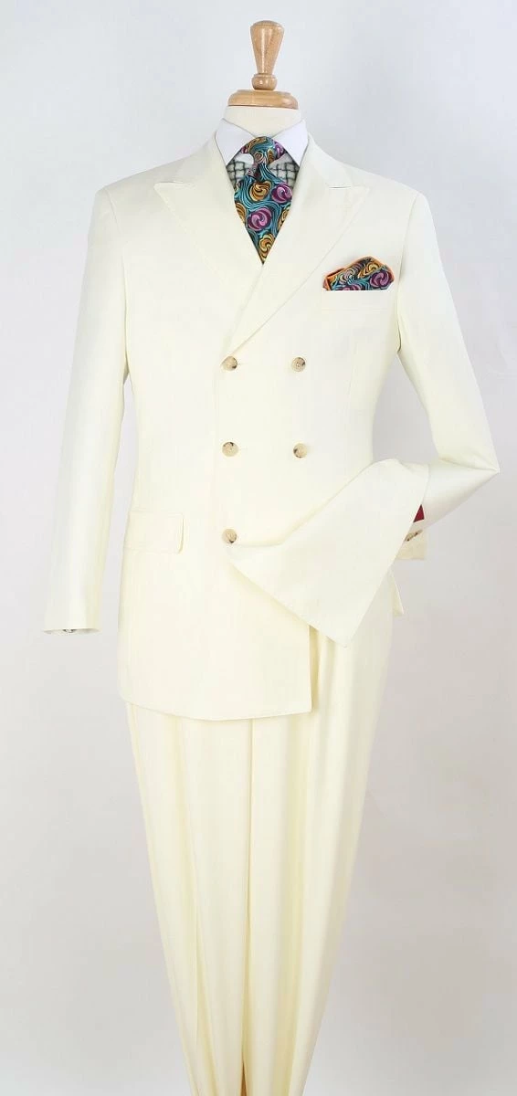 Apollo King Men's 2pc Double Breasted Suit - Wide Peak Lapel 6 Apollo King Men's 2pc Double Breasted Suit - Wide Peak Lapel - Image 4