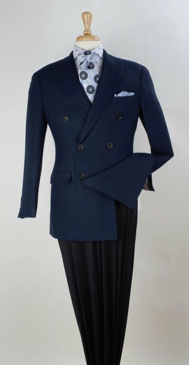 Apollo King Men's Double Breasted Sport Coat - Peak Lapel 4 Apollo King Men's Double Breasted Sport Coat - Peak Lapel - Image 2