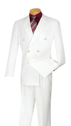Apollo King Men's Double Breasted Outlet Sport Coat - Peak Lapel -Empire Shop dmjwhite 3 2 1