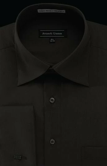 Avanti Uomo Men's Outlet French Cuff Dress Shirt - Wrinkle Free Fabric 8 Avanti Uomo Men's Outlet French Cuff Dress Shirt - Wrinkle Free Fabric - Image 6