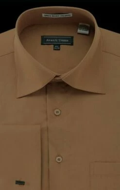 Avanti Uomo Men's Outlet French Cuff Dress Shirt - Wrinkle Free Fabric 13 Avanti Uomo Men's Outlet French Cuff Dress Shirt - Wrinkle Free Fabric -Empire Shop dn32m cappuccino 1 10 1 2