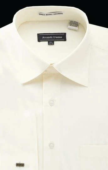 Avanti Uomo Men's Outlet French Cuff Dress Shirt - Wrinkle Free Fabric 5 Avanti Uomo Men's Outlet French Cuff Dress Shirt - Wrinkle Free Fabric - Image 3