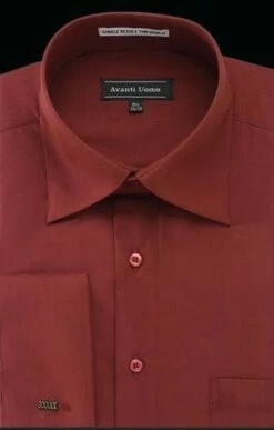 Avanti Uomo Men's Outlet French Cuff Dress Shirt - Wrinkle Free Fabric 14 Avanti Uomo Men's Outlet French Cuff Dress Shirt - Wrinkle Free Fabric -Empire Shop dn32m fire brick 1 2 3