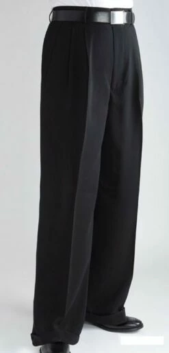 Daniel Ellissa Men's Outlet Wide Leg Pants - Double Pleated