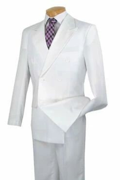 Vinci Men's 2 Piece Executive Suit - Stylish Double Breasted