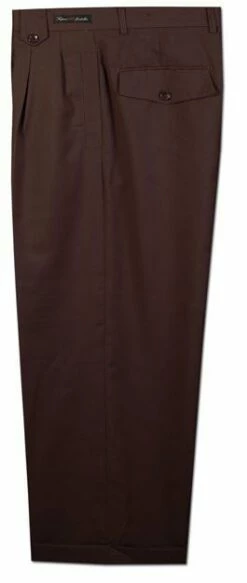 Daniel Ellissa Men's Wide Leg Pants - Boxed Pleated