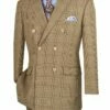 Vinci Men's 2 Piece Double Breasted Suit - Fashion Glen Plaid