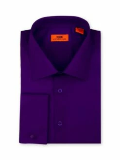 Steven Land 100% Cotton Dress Shirt - Classic Fit -Empire Shop ds115f purple 907x1209