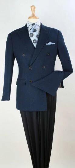 Apollo King Men's 100% Wool Sport Coat - Fashion Double Breasted -Empire Shop ds2 18