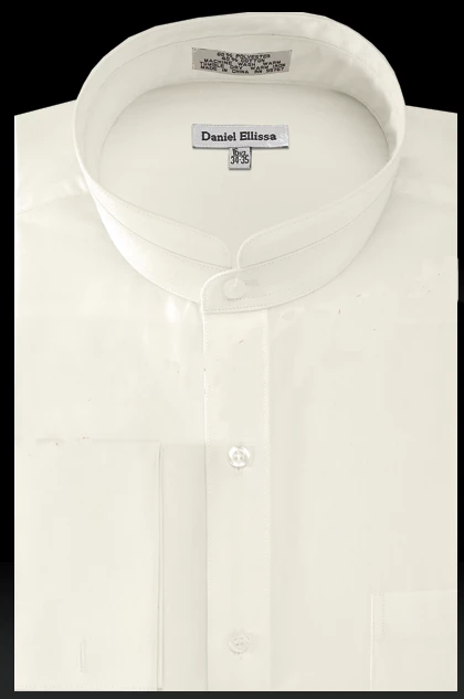 Daniel Ellissa Men's Solid Banded French Cuff Dress Shirt 4 Daniel Ellissa Men's Solid Banded French Cuff Dress Shirt - Image 2