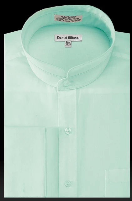 Daniel Ellissa Men's Solid Banded French Cuff Dress Shirt 6 Daniel Ellissa Men's Solid Banded French Cuff Dress Shirt - Image 4