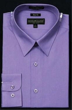 Daniel Ellissa Men's Basic Solid Dress Shirt - Slim Fit