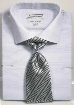 Daniel Ellissa Men's French Cuff Shirt Set - Stylish Mini Dot 13 Daniel Ellissa Men's French Cuff Shirt Set - Stylish Mini Dot -Empire Shop ds3797p2 white