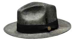 Bruno Capelo Men's Fedora Style Straw Hat - Layered Colors