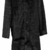 Canto Men's Faux Fur Coat - Full Length Fashion Coat 1 Canto Men's Faux Fur Coat - Full Length Fashion Coat -Empire Shop f010 black