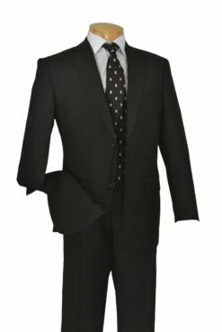 Genesis By Apollo King Men's 2 Piece Suit - Solid Colors 18 Genesis By Apollo King Men's 2 Piece Suit - Solid Colors -Empire Shop fp20 black 43