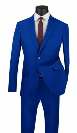 Royal Diamond Men's 2 Piece Suit - Solid Colors -Empire Shop fp royal blue opt