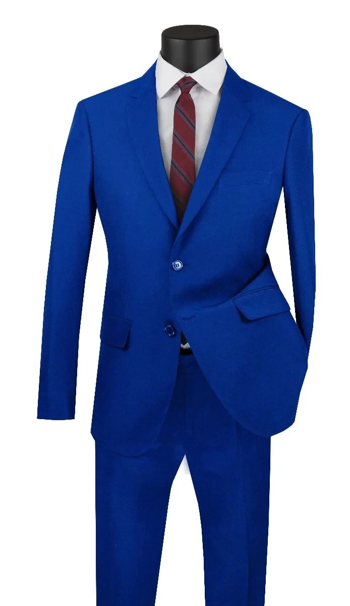 Genesis By Apollo King Men's 2 Piece Suit - Solid Colors 3 Genesis By Apollo King Men's 2 Piece Suit - Solid Colors