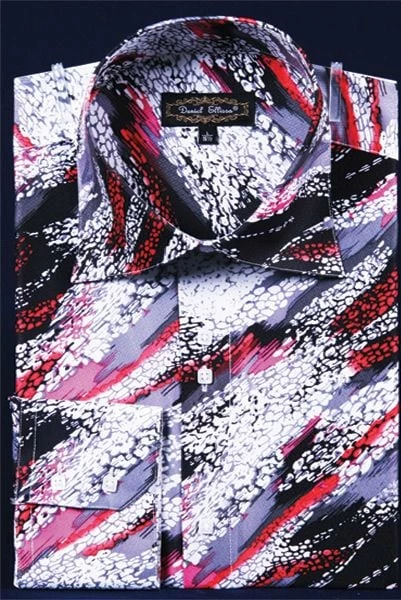 Daniel Ellissa Men's Fashion Dress Shirt - Painted Swirl Design 12 Daniel Ellissa Men's Fashion Dress Shirt - Painted Swirl Design - Image 10