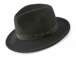 Montique Men's Fashion Wool Fedora Hat - Solid Color
