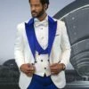 Statement Men's 3 Piece Fashion Tuxedo - Bold Accents -Empire Shop hilton royal