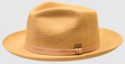 Bruno Capelo Men's Australian Wool Fedora Hat - Pinch Front -Empire Shop ivyleague camel