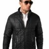 Statement Men's Fashion Jacket - Quilted Bomber Jacket 2 Statement Men's Fashion Jacket - Quilted Bomber Jacket -Empire Shop jk 100 black