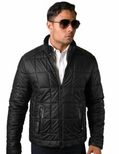 Statement Men's Fashion Jacket - Quilted Bomber Jacket