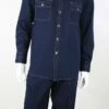 Royal Diamond Men's 2 Piece Long Sleeve Denim Walking Suit - Gold Buttons -Empire Shop jss3