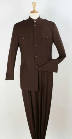 Apollo King Men's 2 Piece Nehru Style Suit - Fashion Pockets -Empire Shop k4 1 18 1