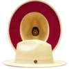 Bruno Capelo Men's Fedora Style Straw Hat - Red Bottom 2 Bruno Capelo Men's Fedora Style Straw Hat - Red Bottom -Empire Shop kingdom natural red