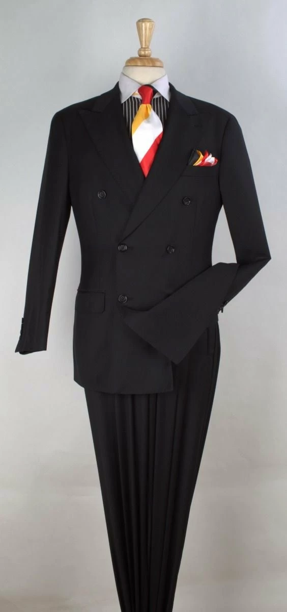 Apollo King Men's 3pc 100% Worsted Wool Suit - Double Breasted 7 Apollo King Men's 3pc 100% Worsted Wool Suit - Double Breasted - Image 5