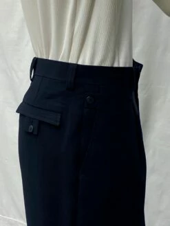 Zacchi Men's Wide Leg Pants - Classic Pleated Style -Empire Shop lane 832101 side view